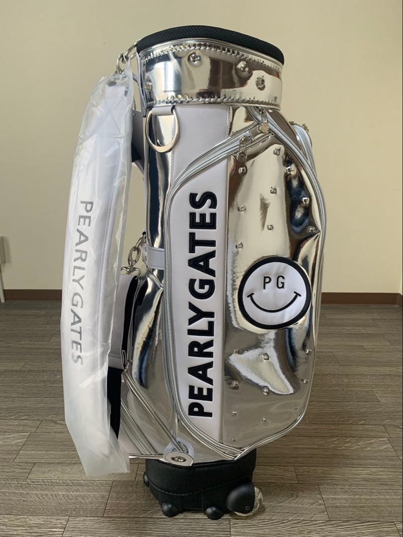 PEARLY GATES パーリーゲイツ　キャスター付キャディバッグ　ホワイト