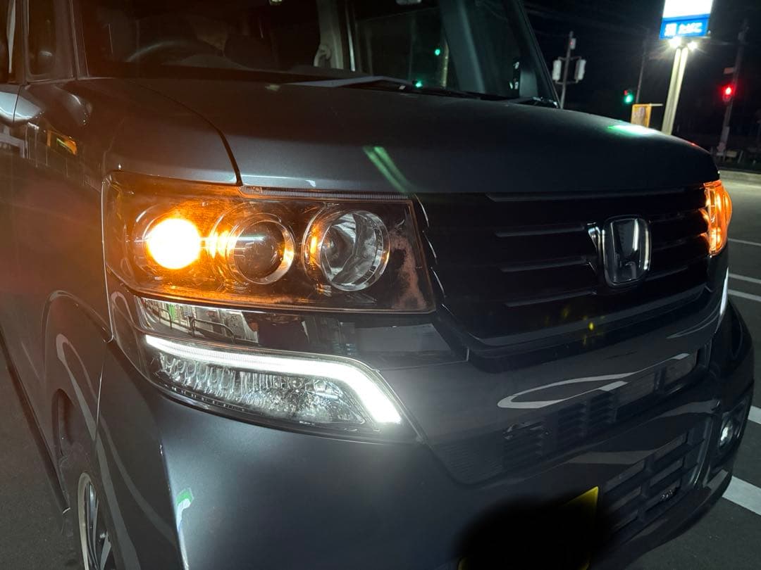 し*ん様 n-box custom jf1 ヘッドライト　白イルミ　インナーブラ