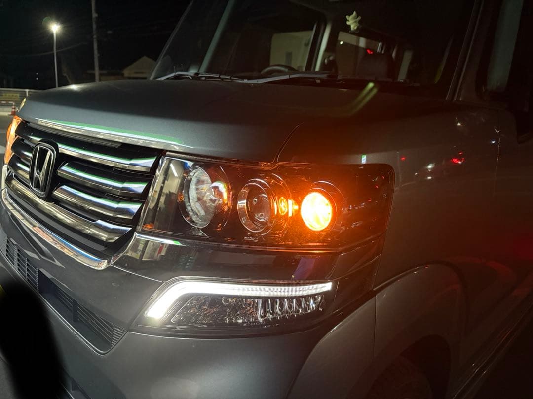 し*ん様 n-box custom jf1 ヘッドライト　白イルミ　インナーブラ