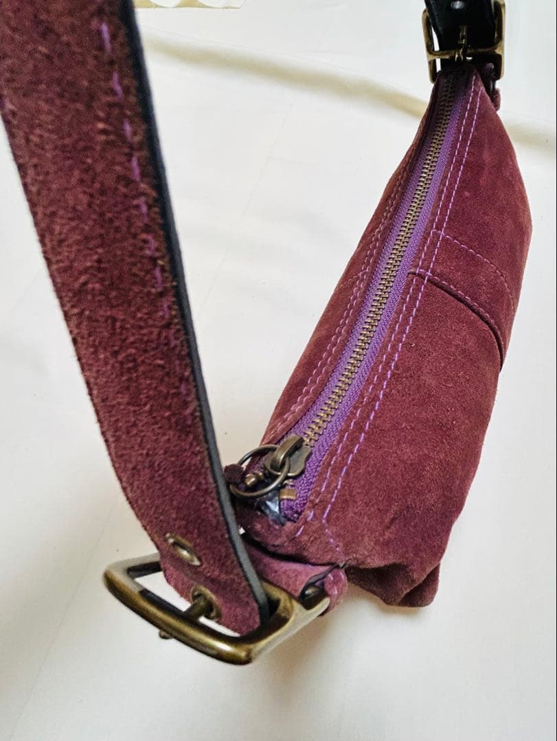 コーチ★ COACH 紫 スエード ヴィンテージ バッグ