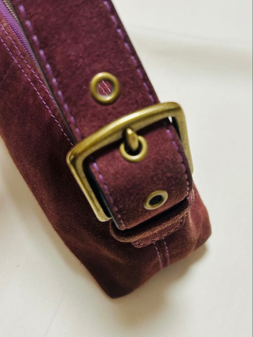 コーチ★ COACH 紫 スエード ヴィンテージ バッグ