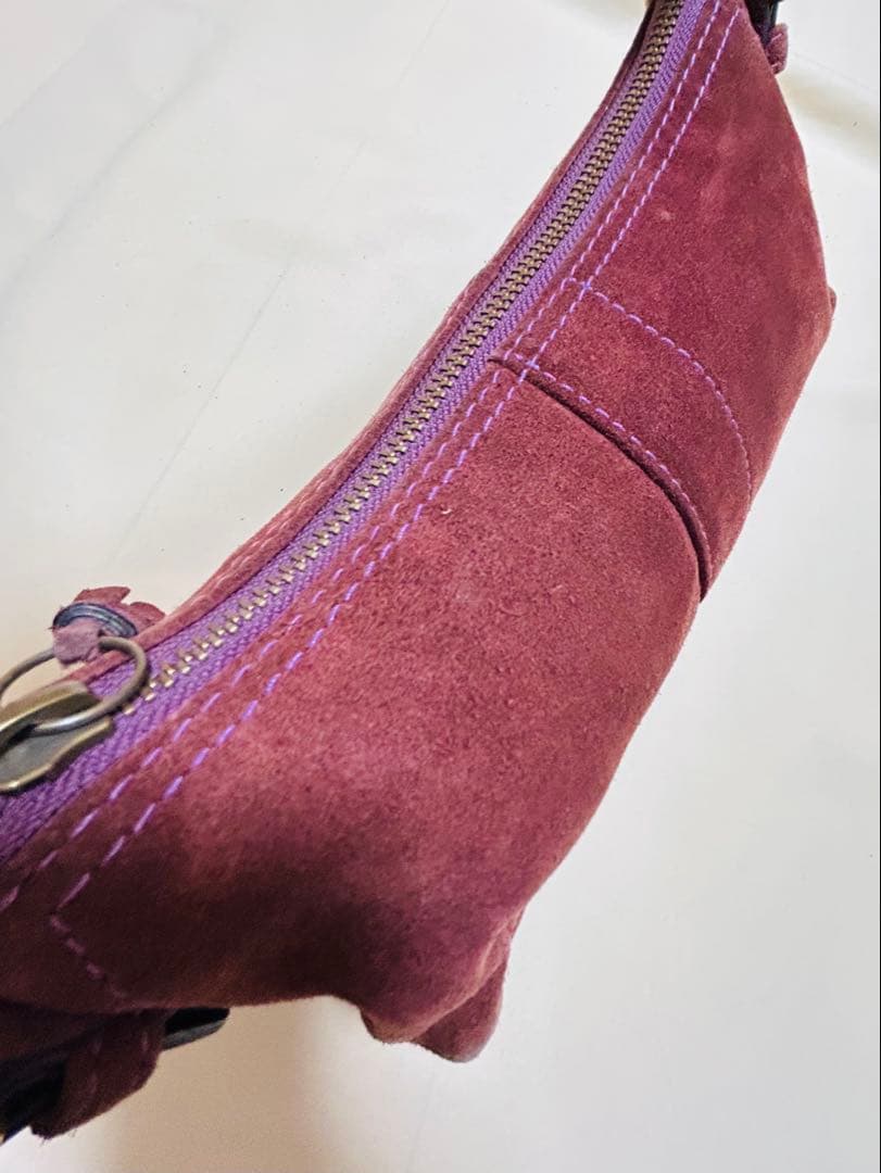 コーチ★ COACH 紫 スエード ヴィンテージ バッグ