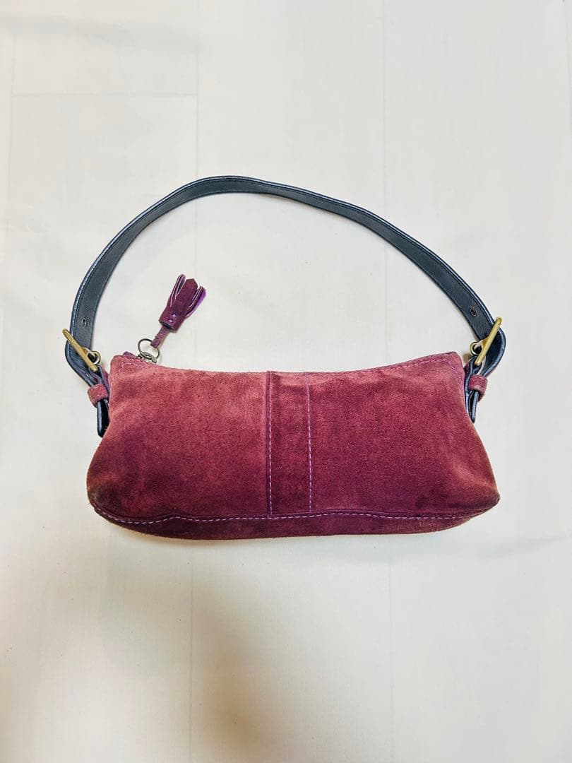 コーチ★ COACH 紫 スエード ヴィンテージ バッグ
