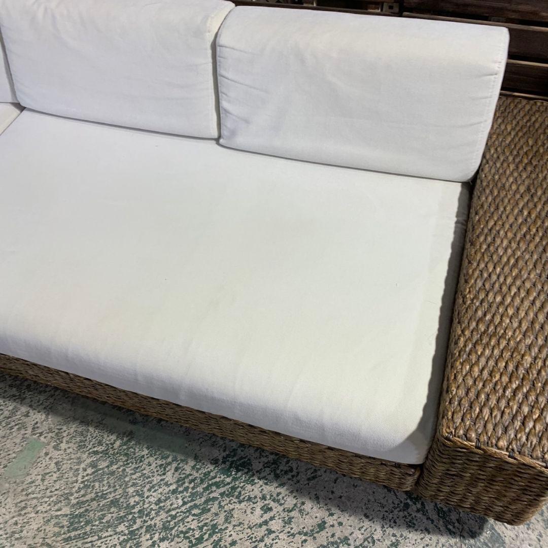 きょうこ 直接引取 H619\" アジアンソファ L型 ファブリック