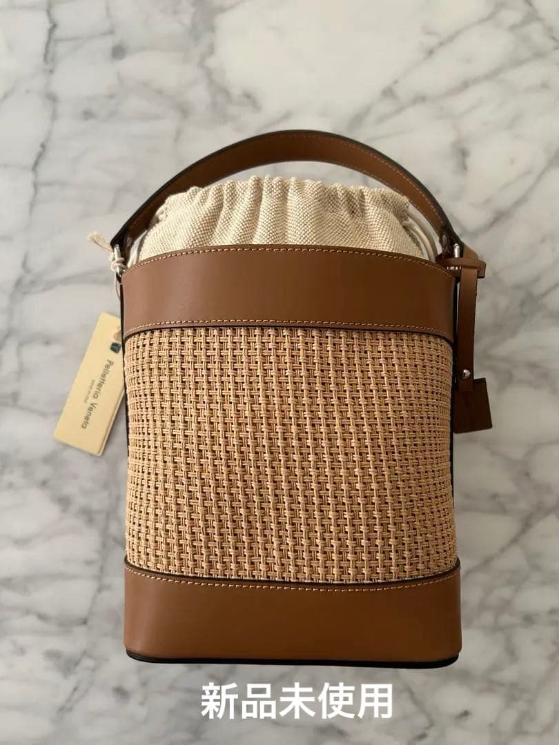 【新品未使用】Pelletteria Veneta かごバッグ ベージュ