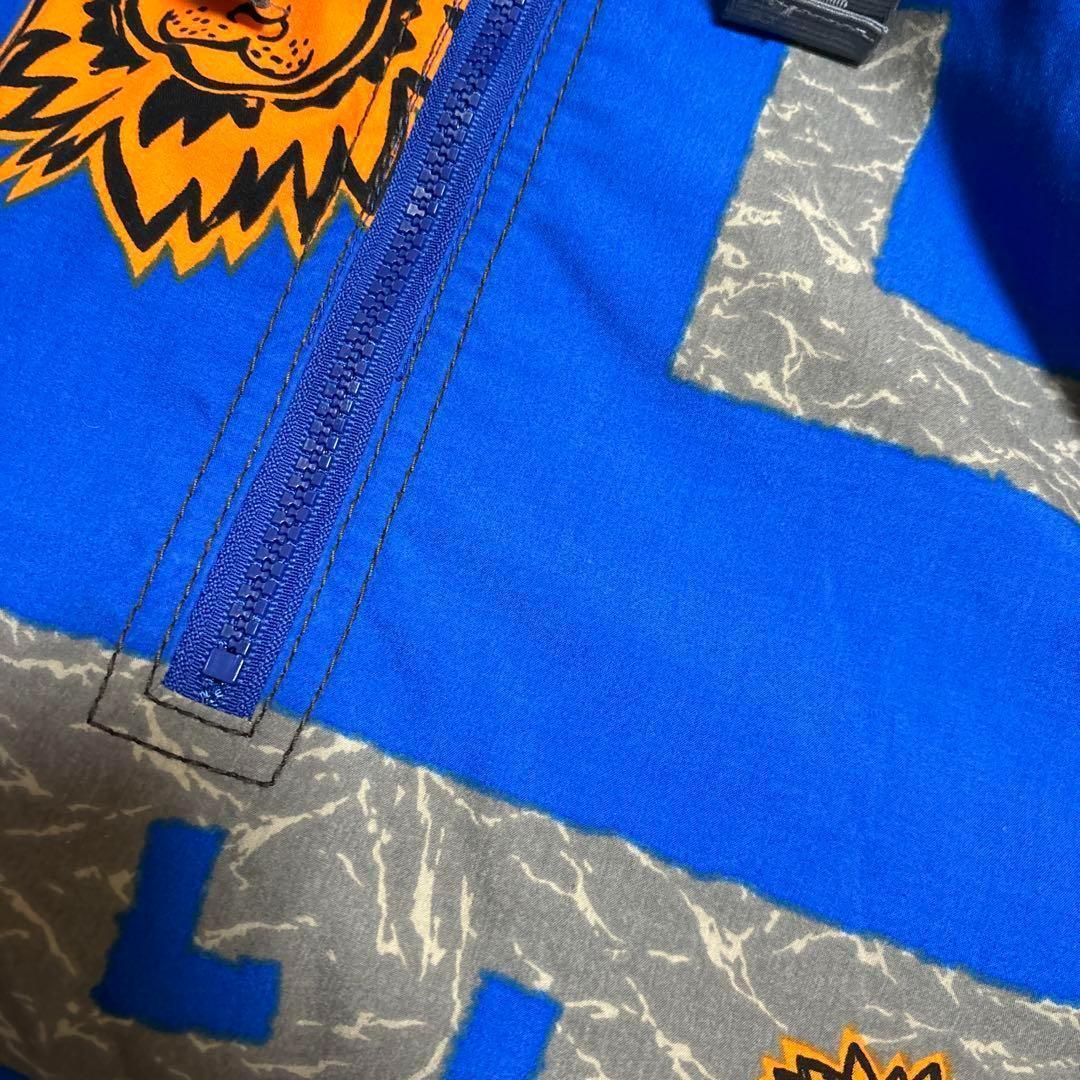 90s PHENIX スキーウェア 青 オレンジ O ライオン プルオーバー