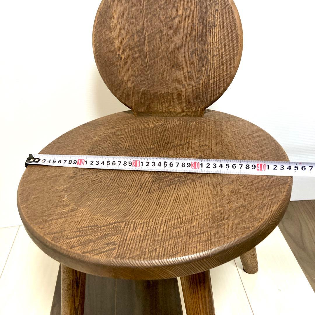 柳川家具 匠夢楽 たくみむら 360度回転 回転式丸椅子 チェア 座面40cm