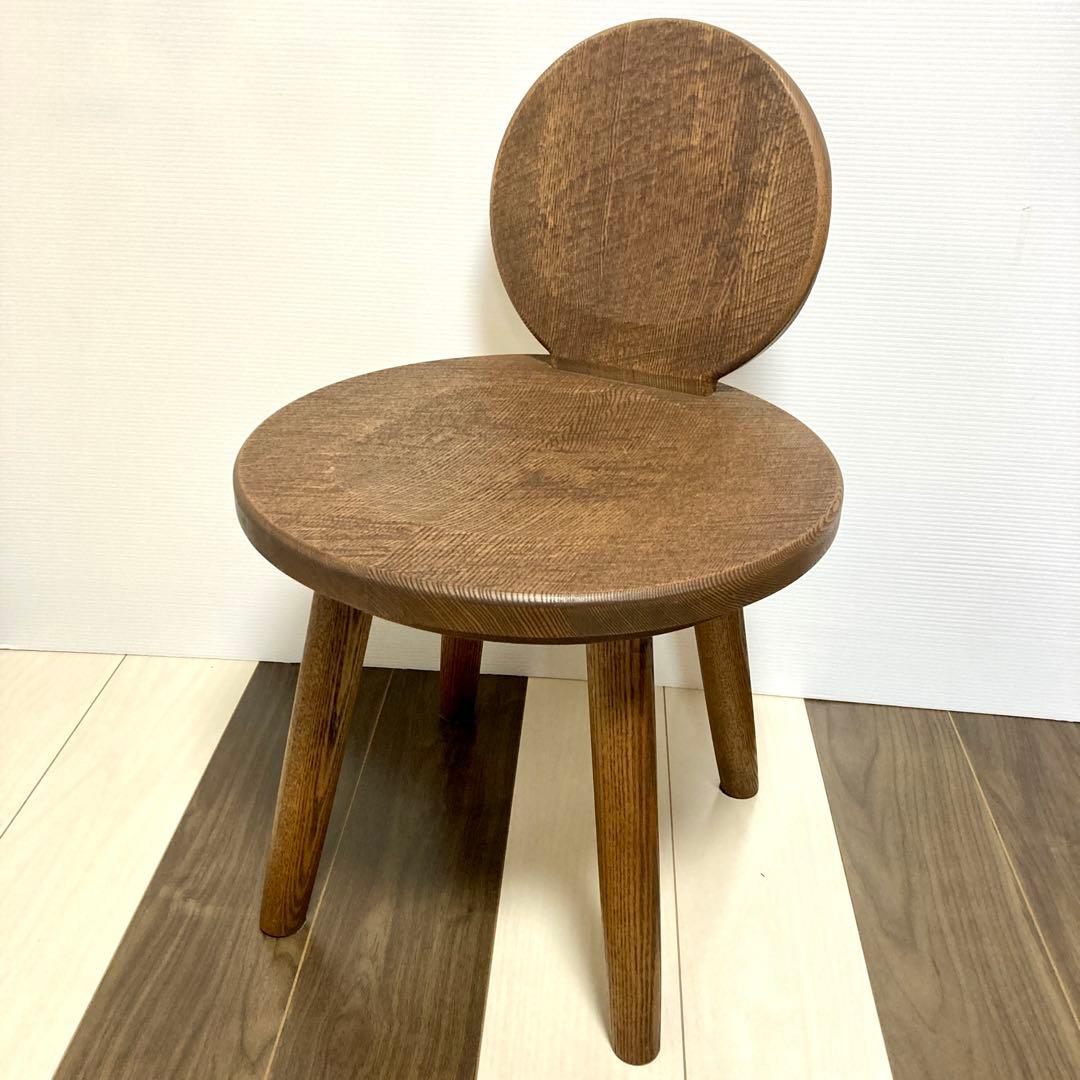 柳川家具 匠夢楽 たくみむら 360度回転 回転式丸椅子 チェア 座面40cm