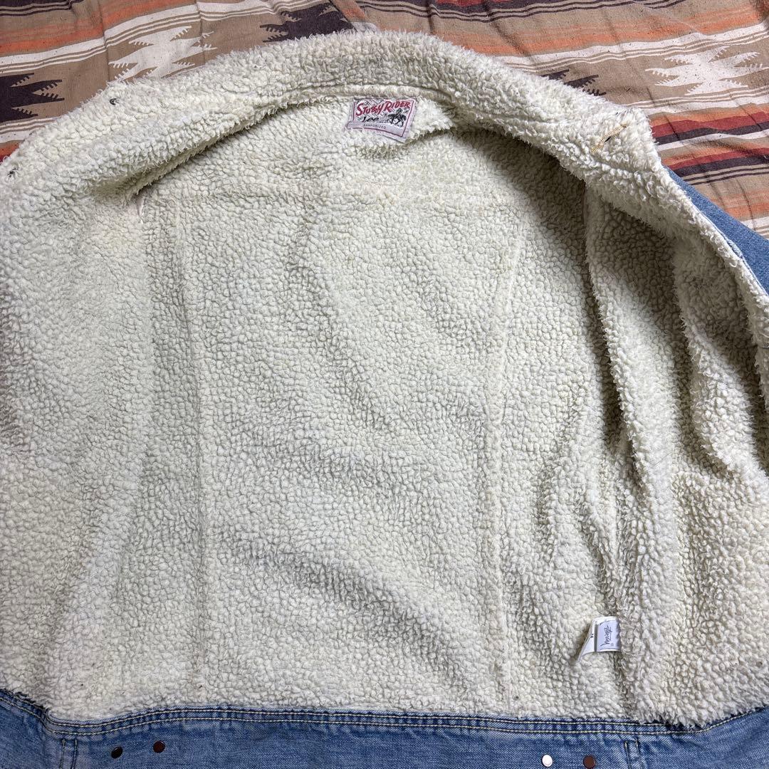 ステューシー×LEE ストーミーライダー　デニムボアジャケット　Mサイズ