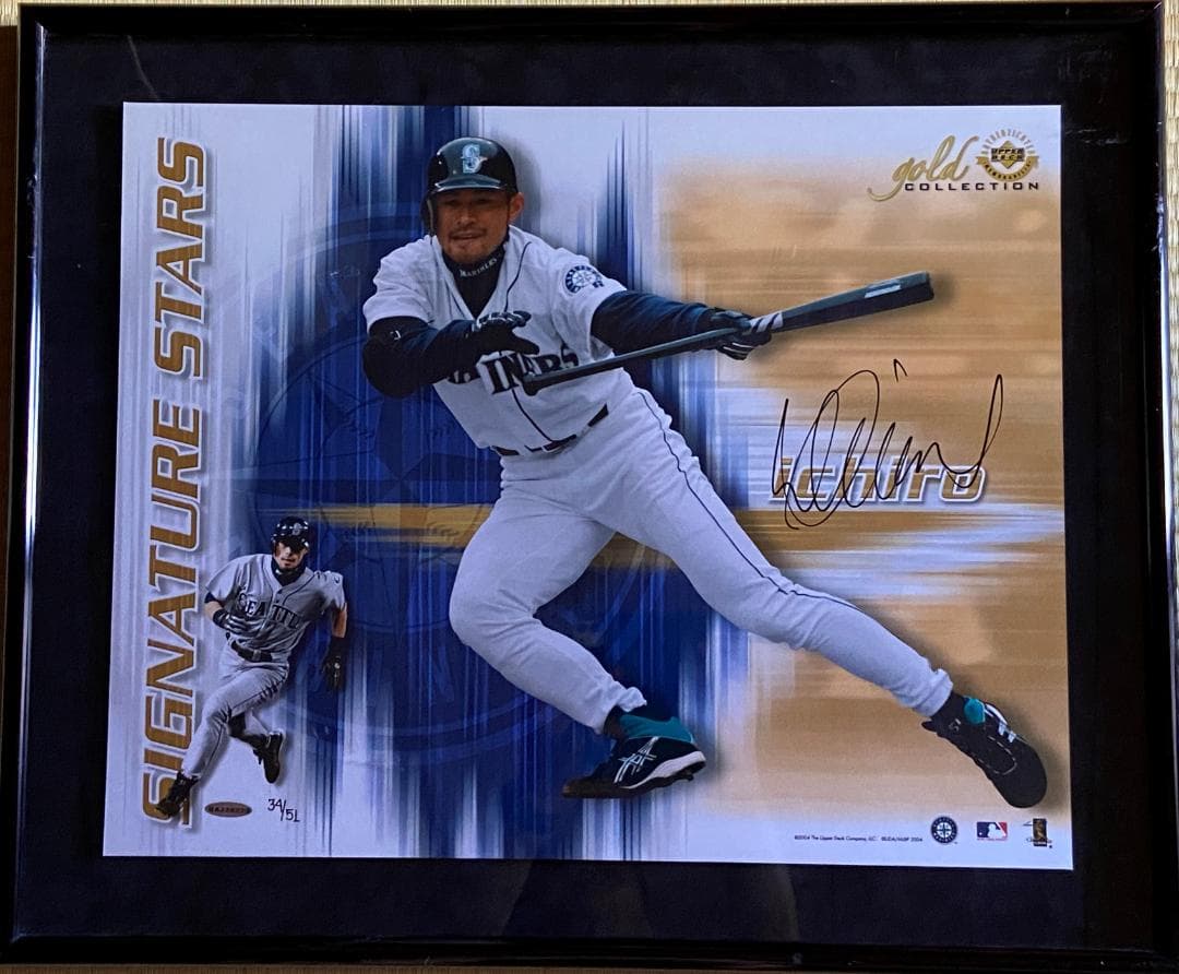 イチロー（マリナーズ）サイン入り写真　限定版