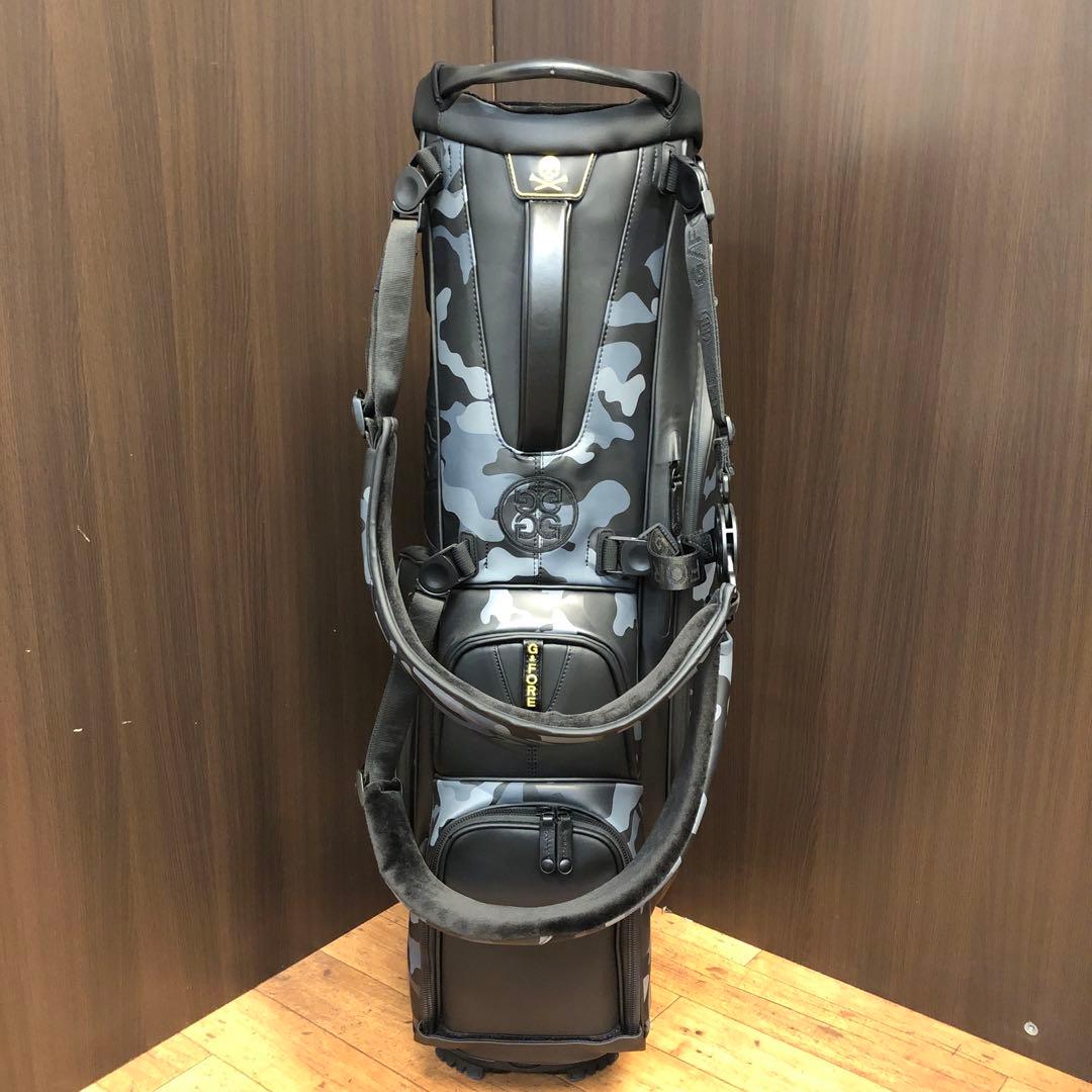 【新品】ジーフォア カモフラージュ柄 キャディバッグ ブラック