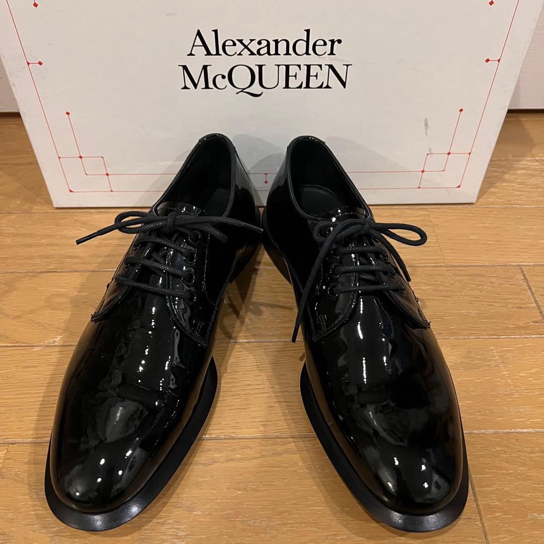 未使用　イタリア製　Alexander McQUEEN 超高級レザーシューズ