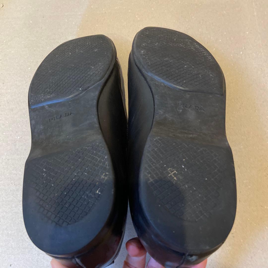 PRADA ローファー ヴィンテージ ブラック 黒 レザー