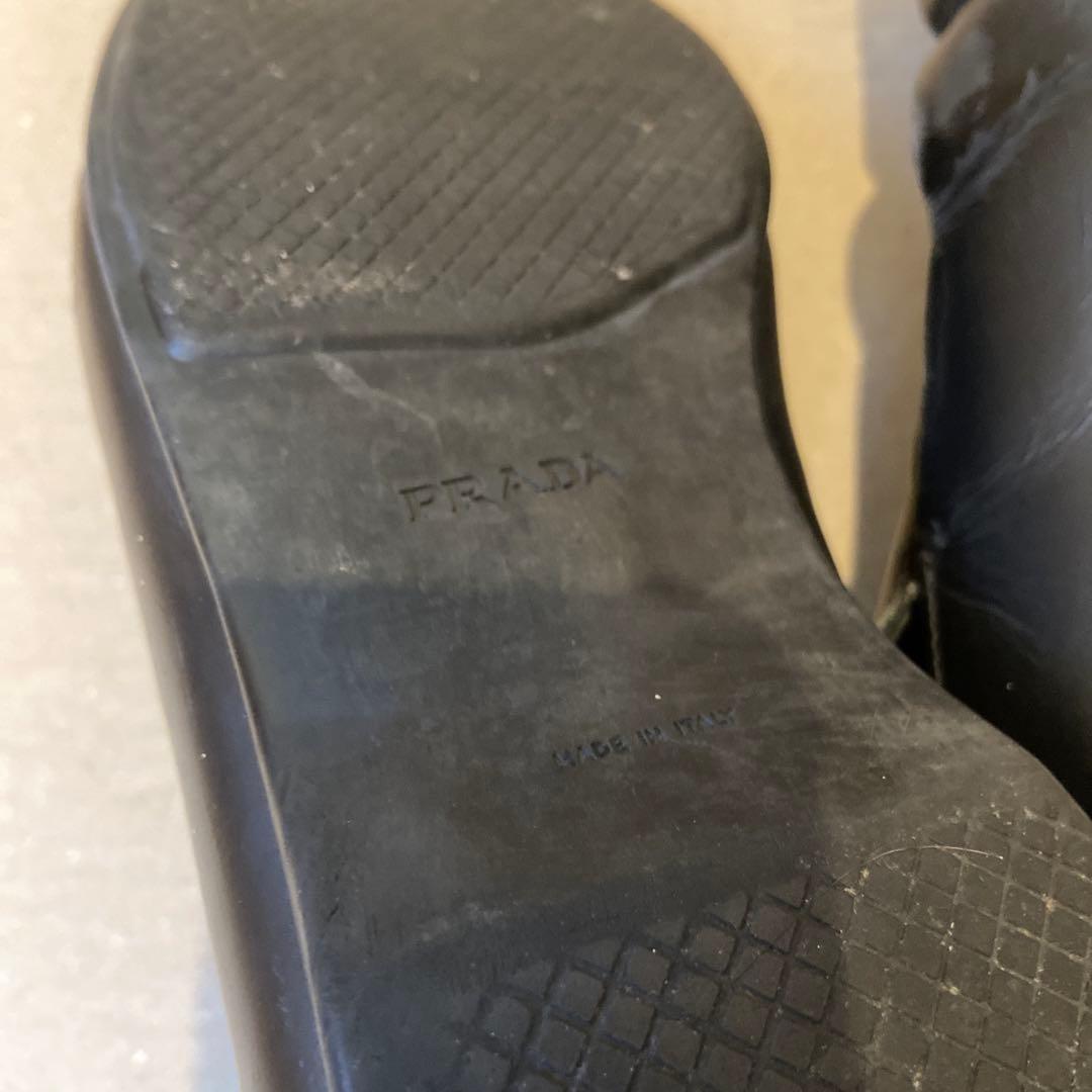 PRADA ローファー ヴィンテージ ブラック 黒 レザー