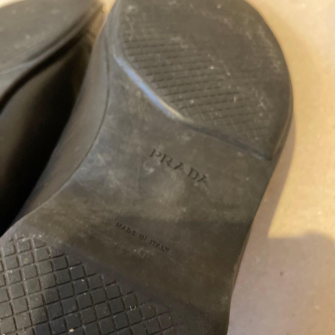 PRADA ローファー ヴィンテージ ブラック 黒 レザー