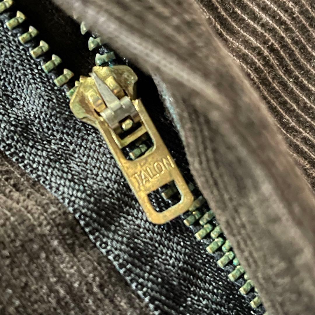 ディッキーズ　コーデュロイパンツ　USA製　タロンジップ　ダークブラウン