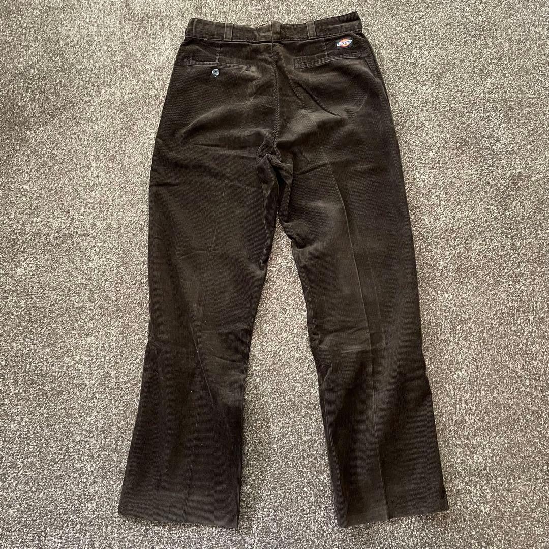 ディッキーズ　コーデュロイパンツ　USA製　タロンジップ　ダークブラウン