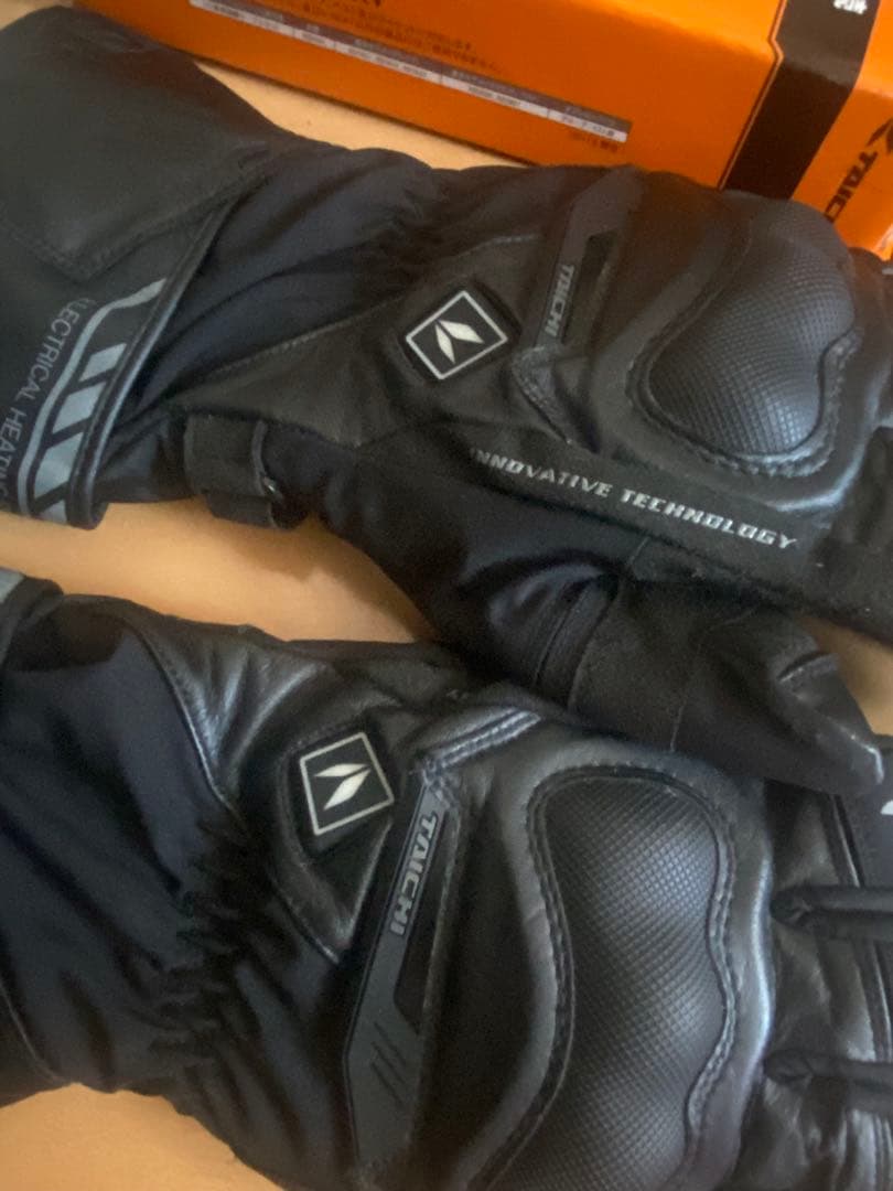 RSタイチ 電熱グローブ e-HEAT XL 12v車両接続ケーブルセット 美品