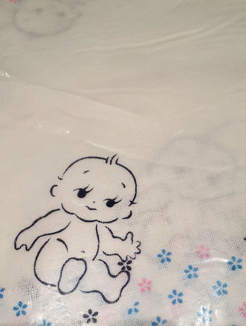 昭和レトロ布おむつ蛍光色さらし24 枚取り