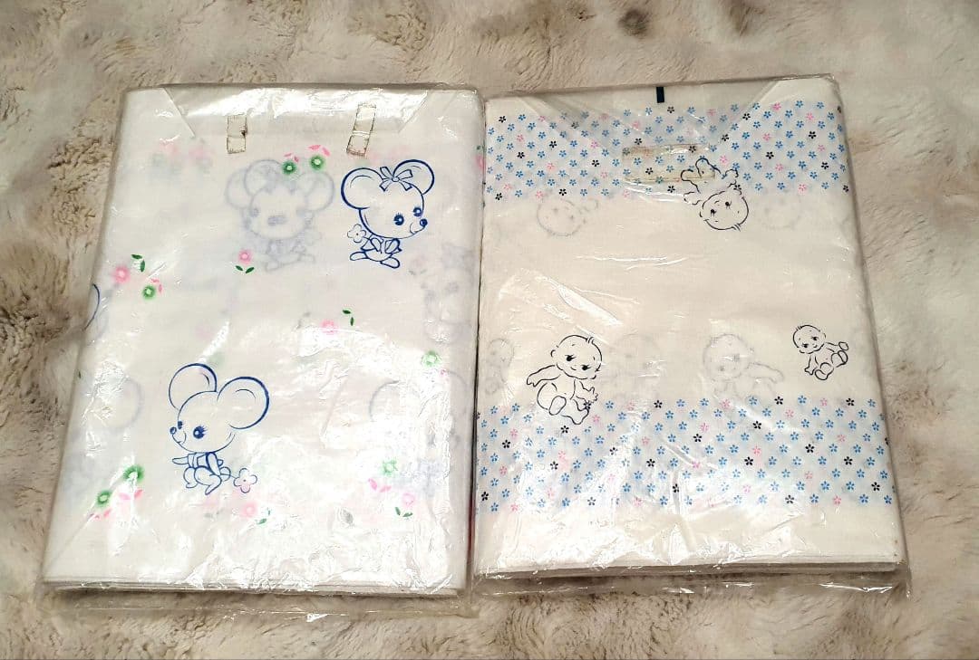 昭和レトロ布おむつ蛍光色さらし24 枚取り