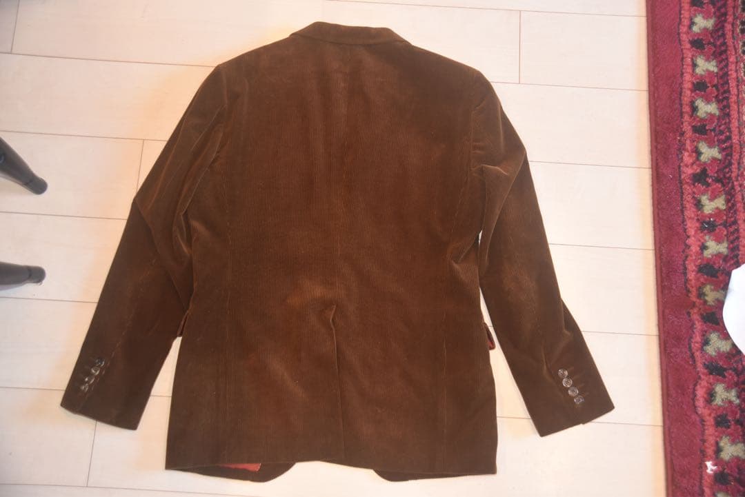 Ermenegildo Zegna ブラウン コーデュロイ テーラードジャケット