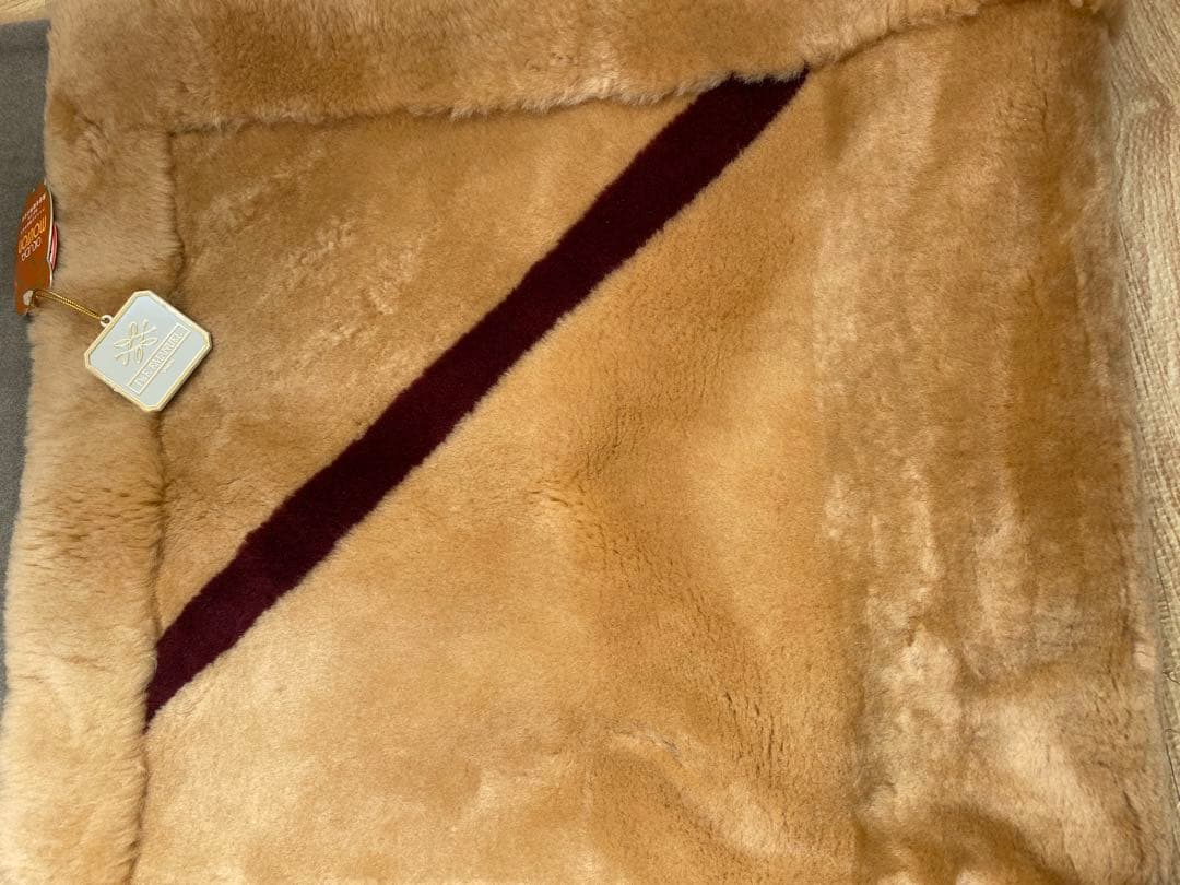 ムートンシーツ　シングル　ベージュ