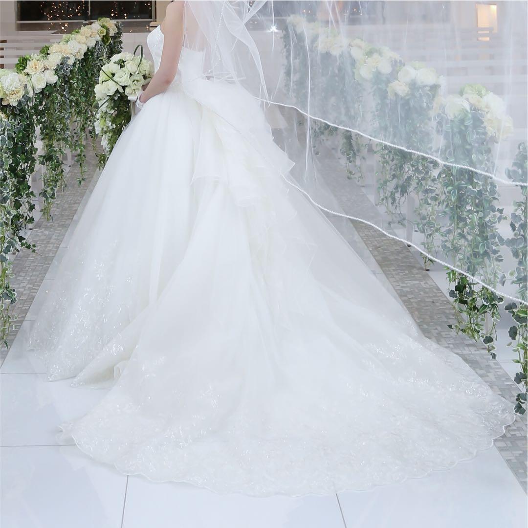 なな✳︎ウェディングドレス ニコル　9号　タカミブライダルベール セット