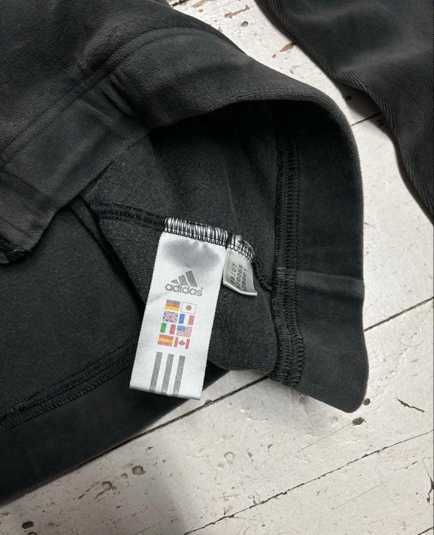 希少　ビッグサイズ　adidas ベロア トラックジャケット ブラック