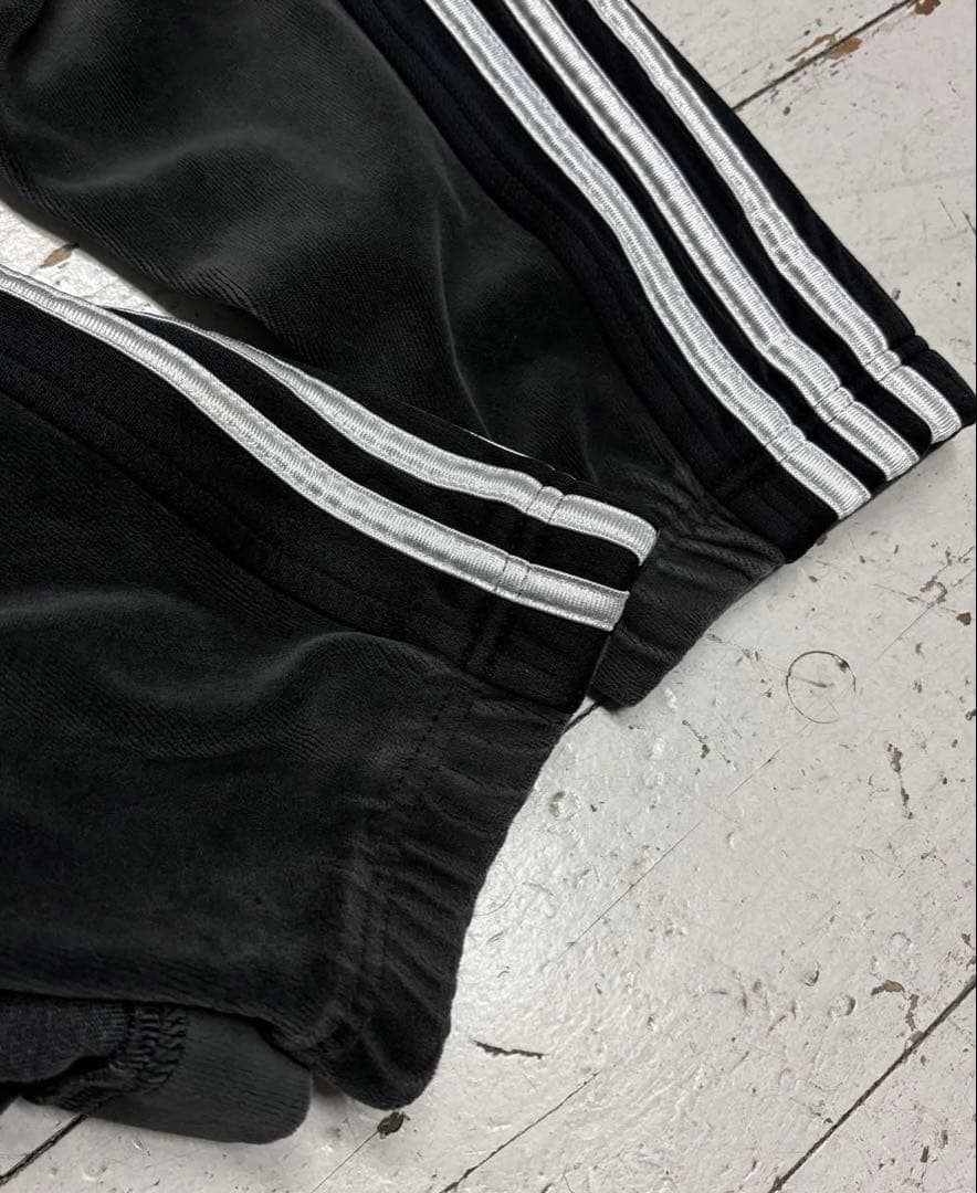 希少　ビッグサイズ　adidas ベロア トラックジャケット ブラック