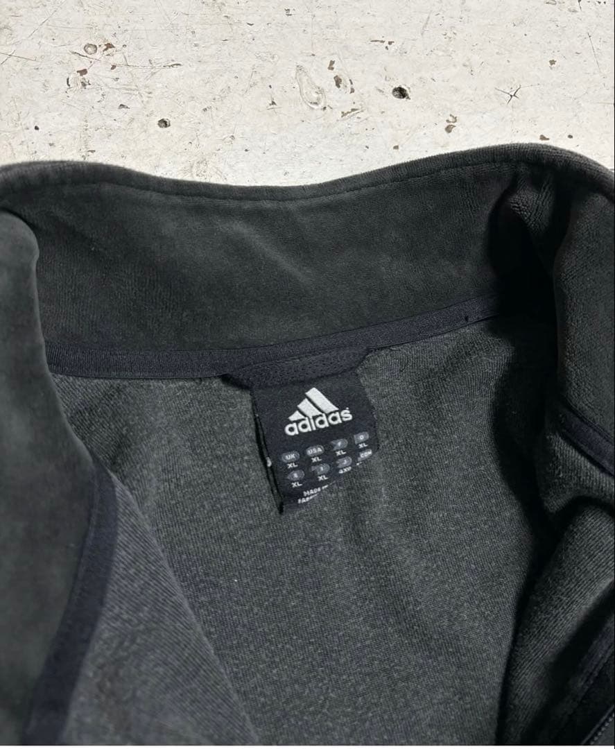 希少　ビッグサイズ　adidas ベロア トラックジャケット ブラック