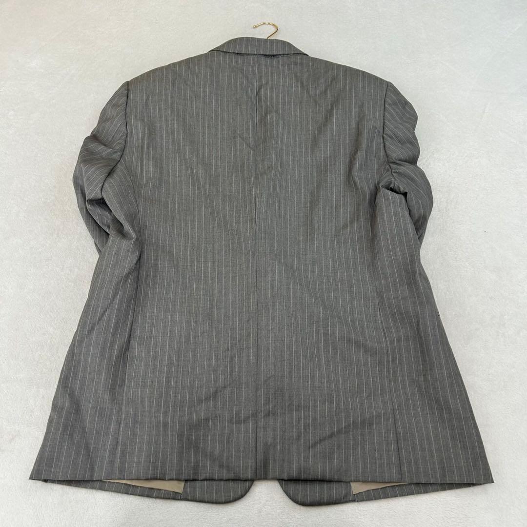 K622 XXL アルマーニコレツォーニ シルク混 スーツ上下 グレー メンズ