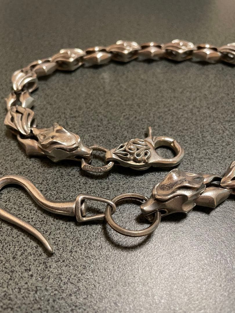 ウルフマンB.R.Sウォーウルフ（流狼毛）ウォレットチェーン 約55cm