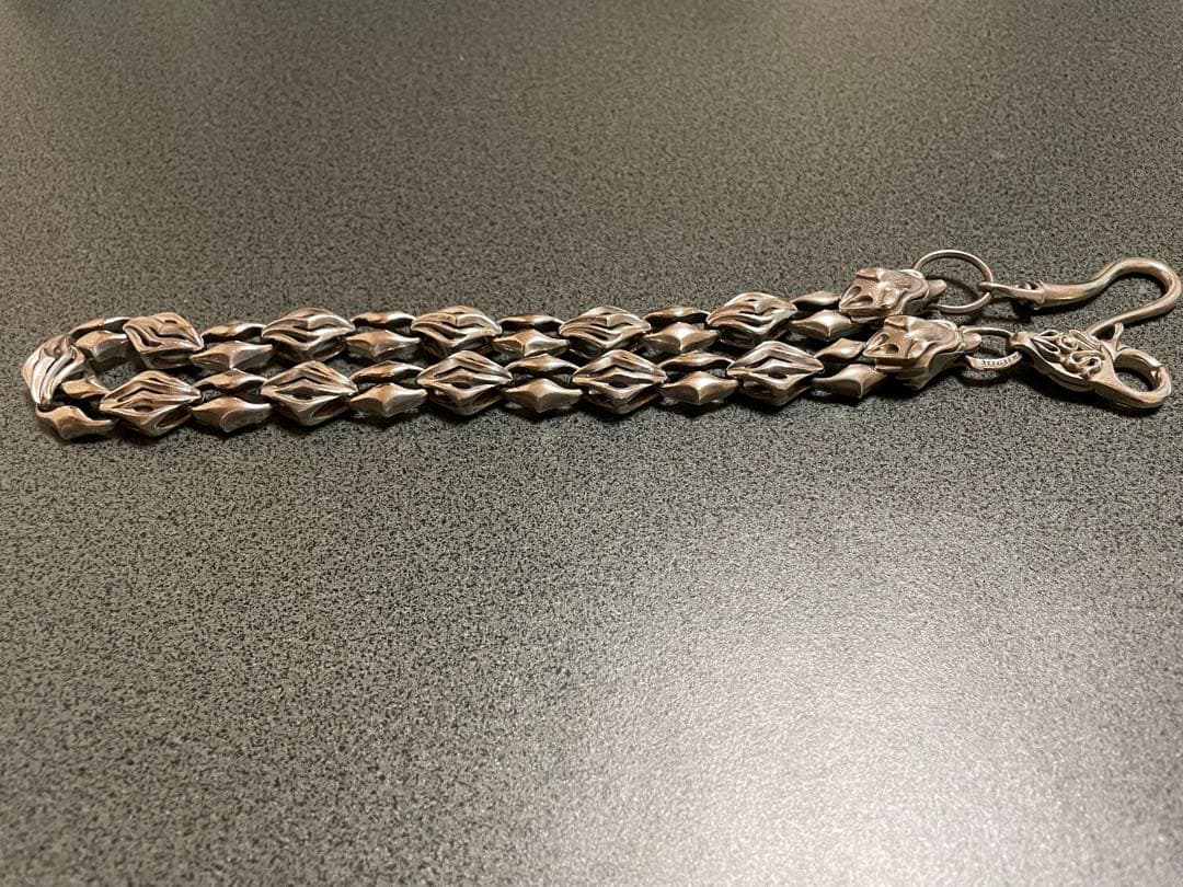 ウルフマンB.R.Sウォーウルフ（流狼毛）ウォレットチェーン 約55cm