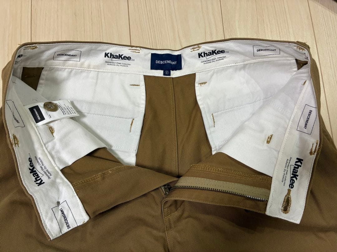 上*越様 DESCENDANT TWILL TROUSERS KhaKee サイ