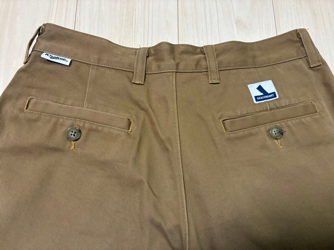 上*越様 DESCENDANT TWILL TROUSERS KhaKee サイ