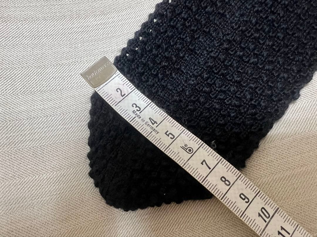 【美品】ウール100%ニットタイ　8.0cm幅　3本セット