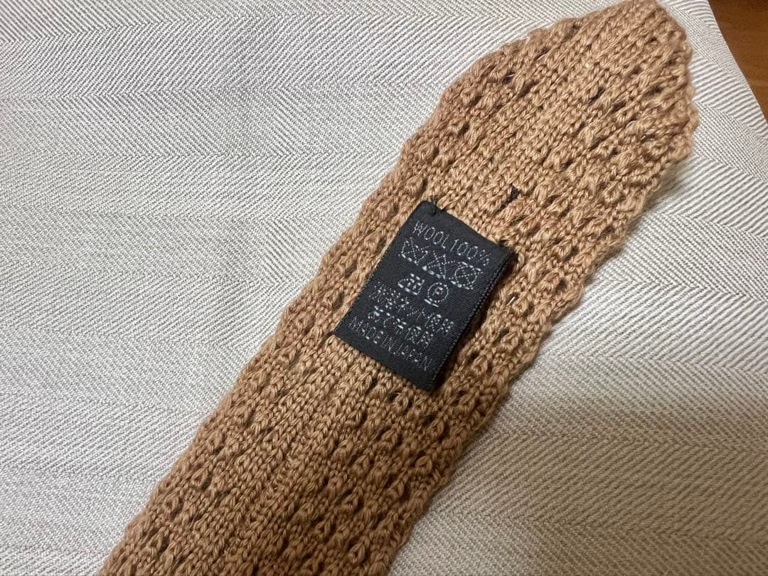 【美品】ウール100%ニットタイ　8.0cm幅　3本セット