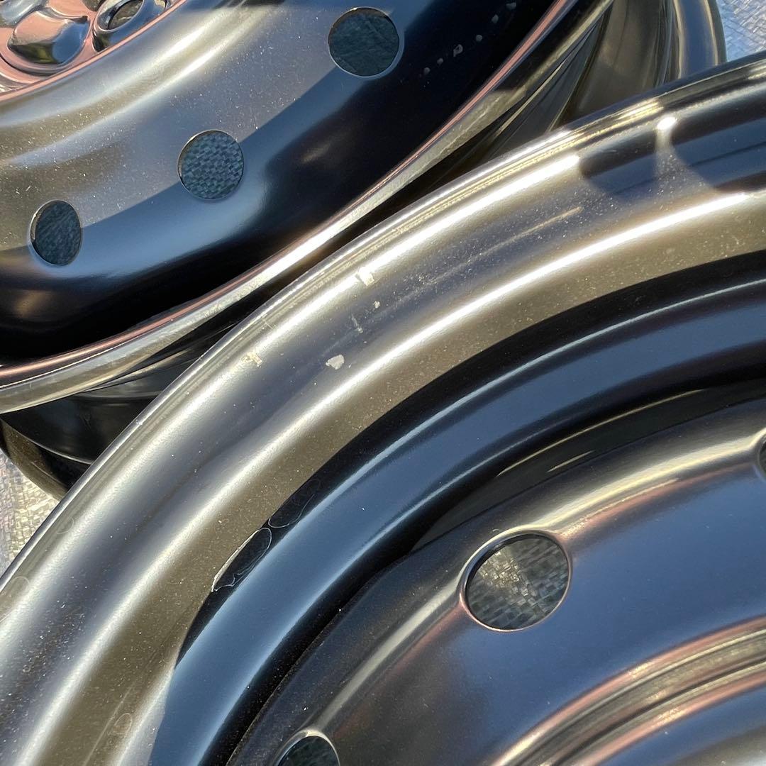 新車外し 14インチ スチールホイール 4本セット　スズキ 軽自動車 4穴