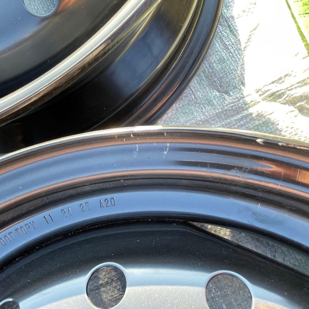 新車外し 14インチ スチールホイール 4本セット　スズキ 軽自動車 4穴