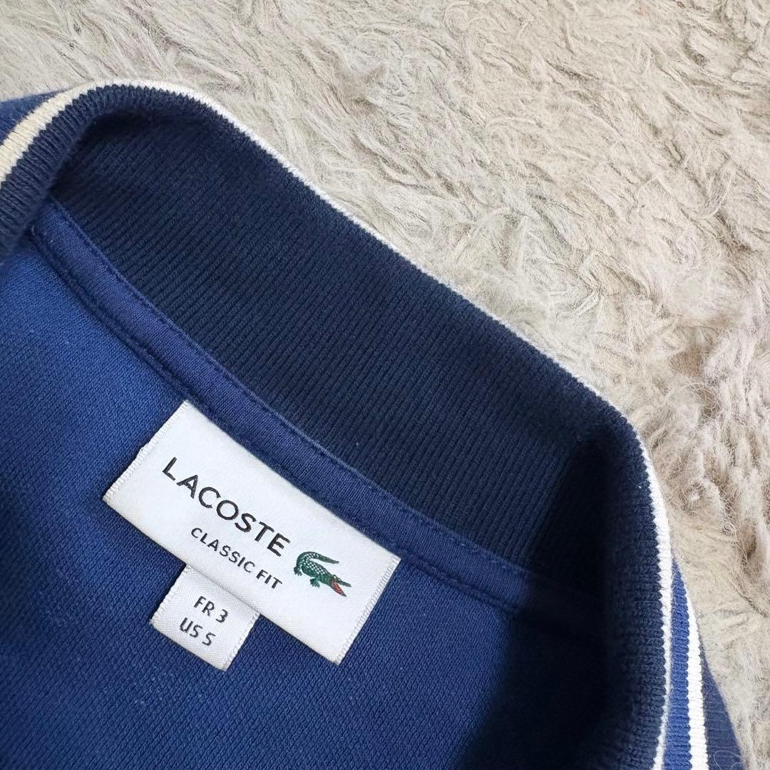 LACOSTE モノグラムジャカード 半袖ポロシャツ