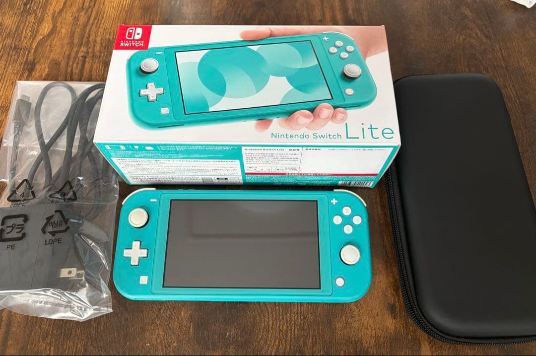 Nintendo Switch Lite ターコイズ 本体 ハードケース付き
