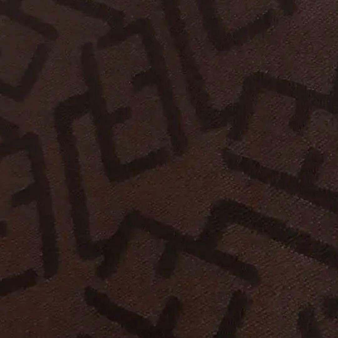 FENDI ズッカ　ヘリンボーン柄　リバーシブル　黒茶　ロゴ　マフラー