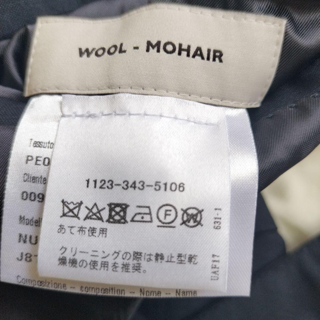 【最終値下】CARUSO ダブルブレスト ネイビー スーツ　44 ウールモヘア