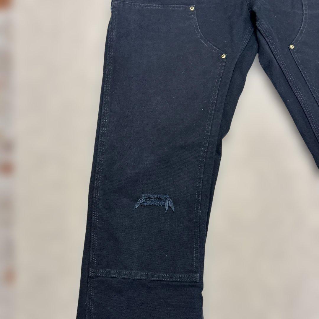 【Carhartt 】カーハートダブルニーワークパンツ　メキシコ製　ブラック