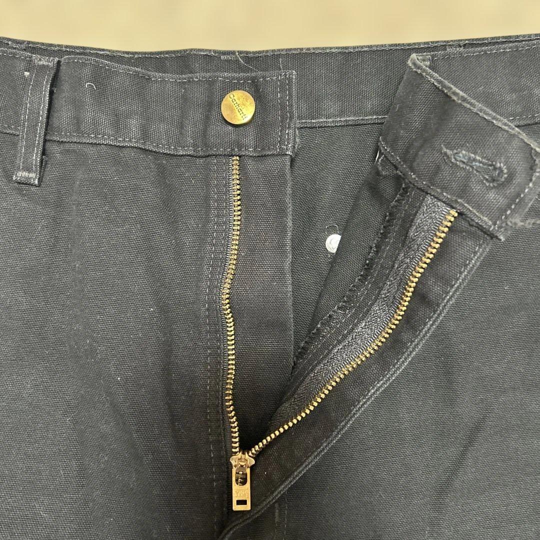 【Carhartt 】カーハートダブルニーワークパンツ　メキシコ製　ブラック