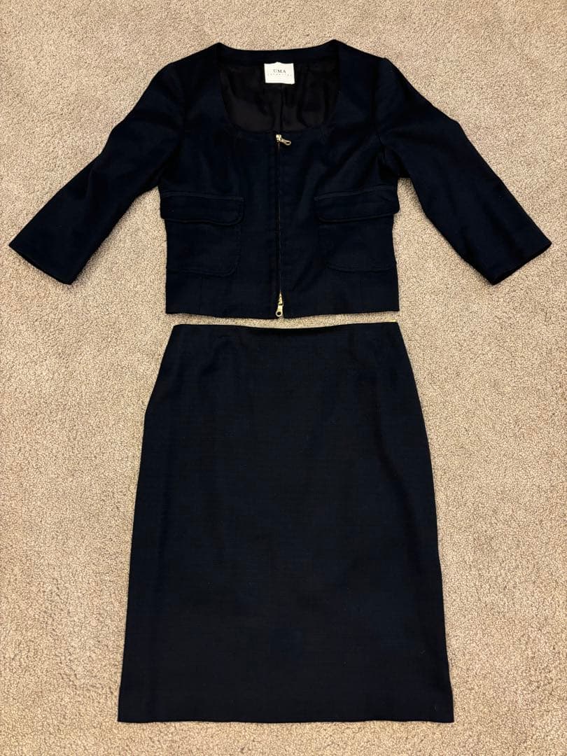 ユマエストネーション　ネイビースーツ　クリーニング済