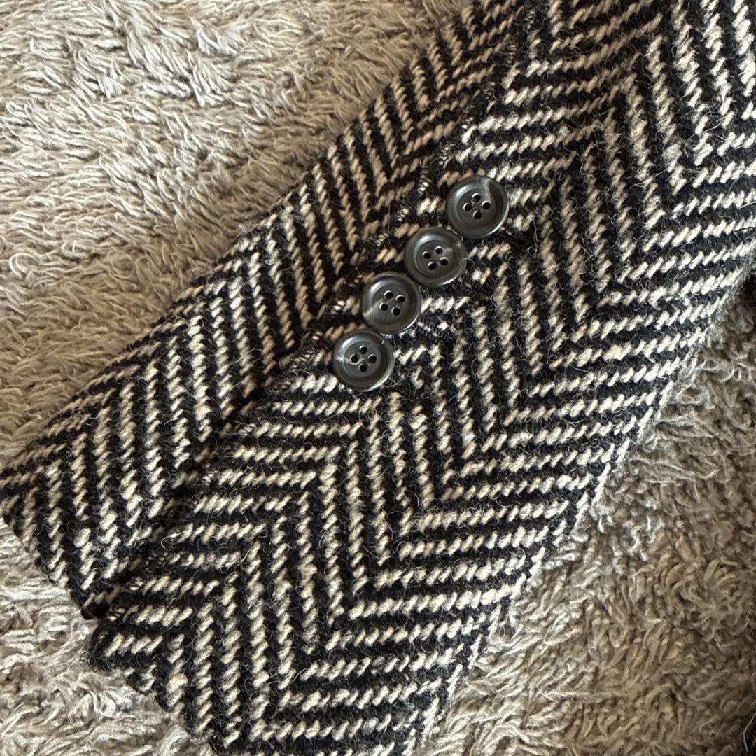 美品 DOLCE&GABBANA ドルチェ&ガッバーナ 千鳥柄ジャケット コート