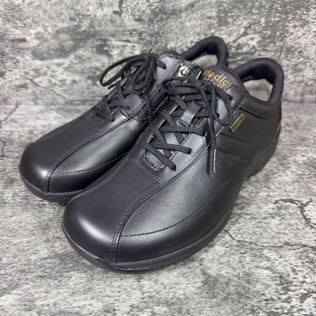 【新品未使用】アサヒ メディカルウォーク ブラック レザー 24.5cm