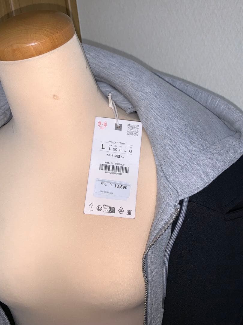 ZARA コンビコート　取り外し可能なフード付きコンビコート　Lサイズ