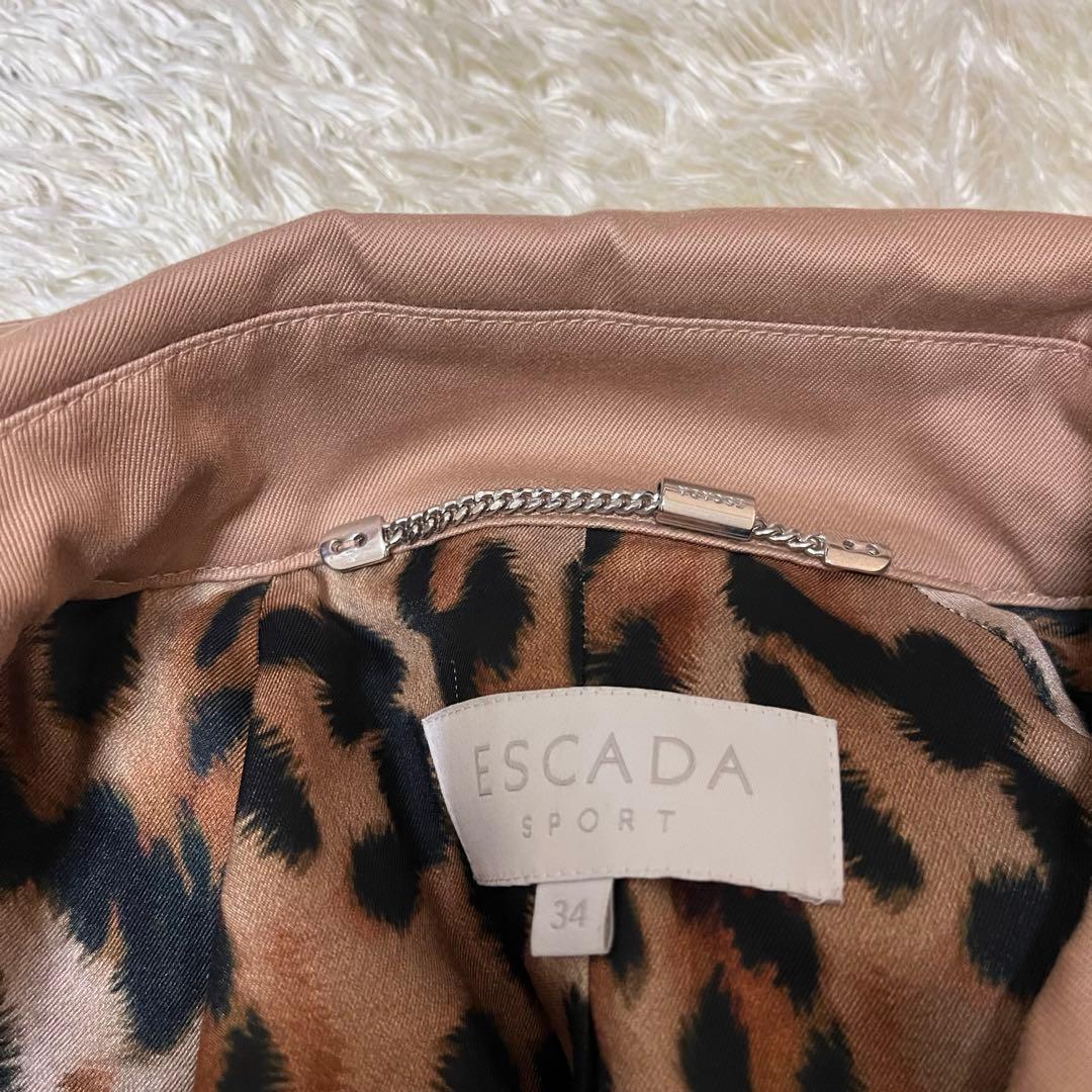 みい極美品　ESCADA SPORT エスカーダ　レオパードトレンチコート